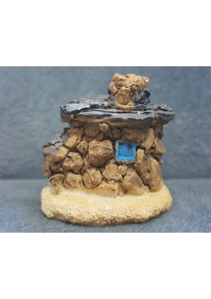 4,6cm Taş Ev Silikon Kalıp K-613, Polyester Kokulu Taş Sabun Alçı Mum Kalıbı