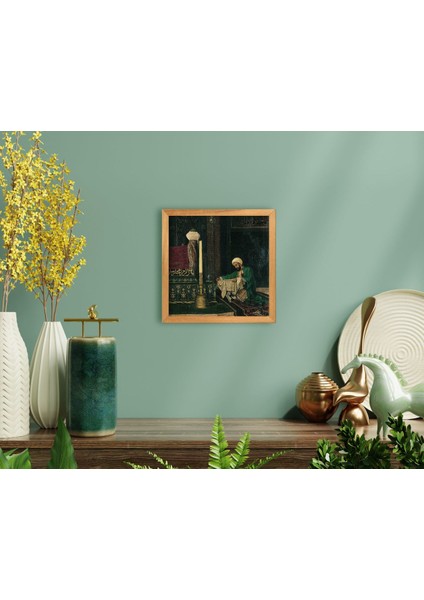 Home Osmanlı El Yapımı Ahşap Çerçeveli Tablo-1
