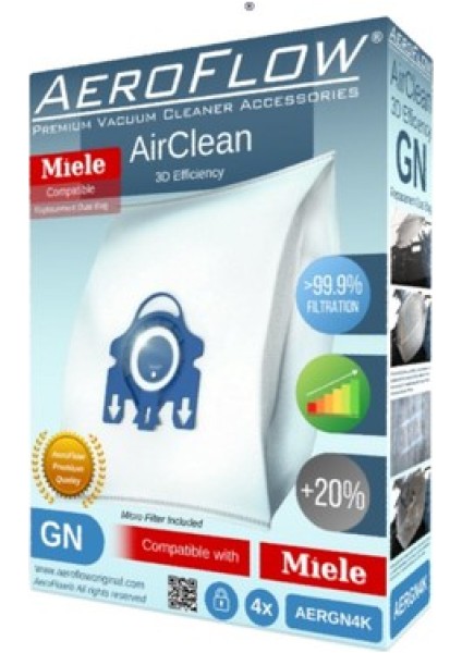 Miele Gn Tipi Toz Torbası 4'lü Kutu
