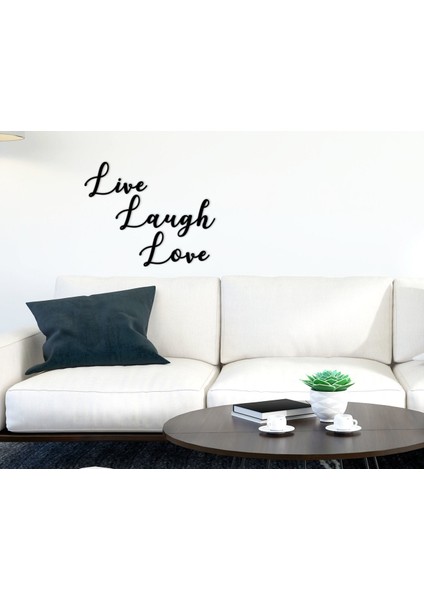 Gift Live Laugh Love Ahşap Duvar Yazısı-1