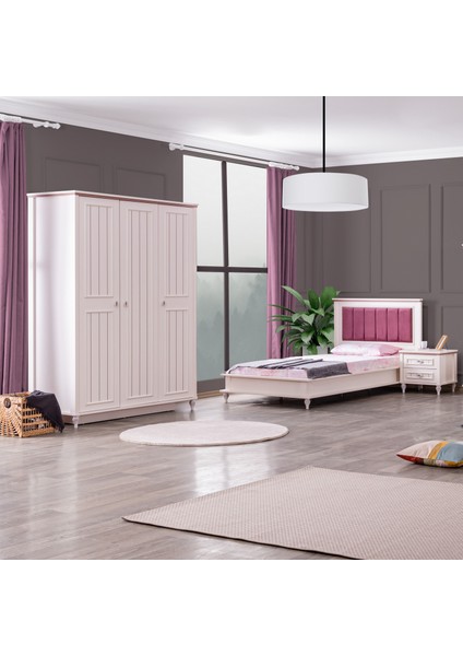 Ezgi Genç Odası Takımı - Dolap, Karyola, Komodin