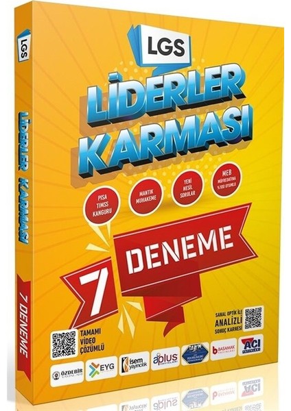 8. Sınıf LGS 7 Deneme Video Çözümlü