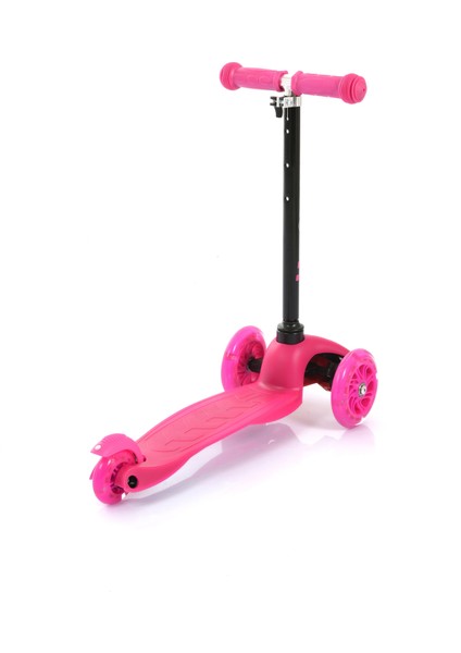 Pembe Işıklı 3 Tekerlekli  Scooter