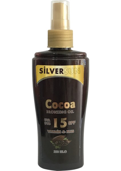 Cocoa Bronzlaştırıcı Yağ Vitamin E Plus Spf 15 200 ml fiyatları