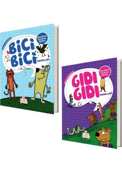 Yavuz Bahadıroğlu Bici Bıcı Gıdı Gıdı Masallar Set 2 Kitap