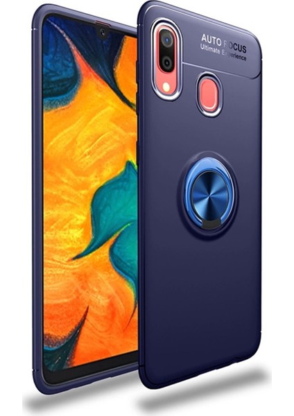 Xiaomi Redmi Note 7 Kılıf Yüzüklü Standlı Autofocus Shockproof Ravel Silikon