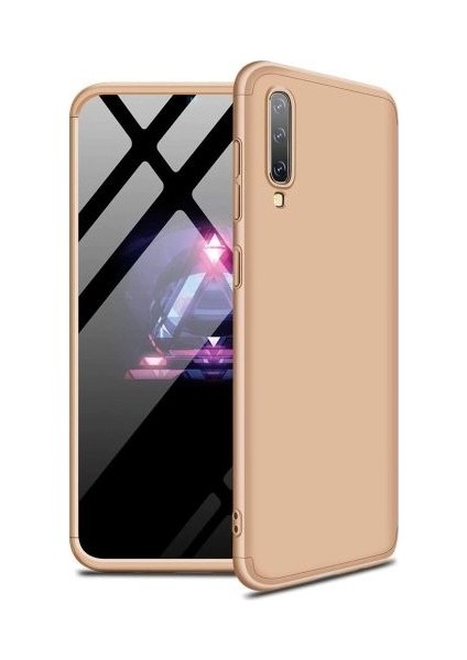 Samsung Galaxy A70 Kılıf 360 Derece Tam Koruma Sert Mika Orijinal AYS GKK Darbe Emici Kapak