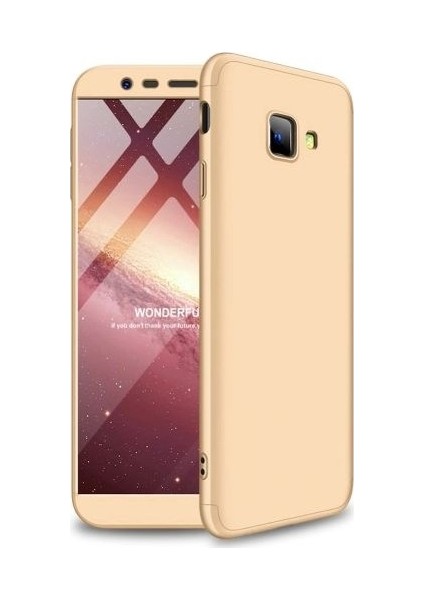 Samsung Galaxy J4 Plus Kılıf 360 Derece Tam Koruma Sert Mika Orijinal AYS GKK Darbe Emici Kapak