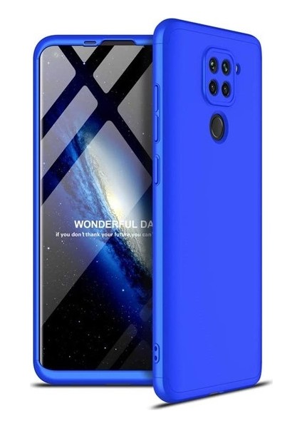 Xiaomi Redmi Note 9 Pro Kılıf 360 Derece Tam Koruma Sert Mika Orijinal AYS GKK Darbe Emici Kapak