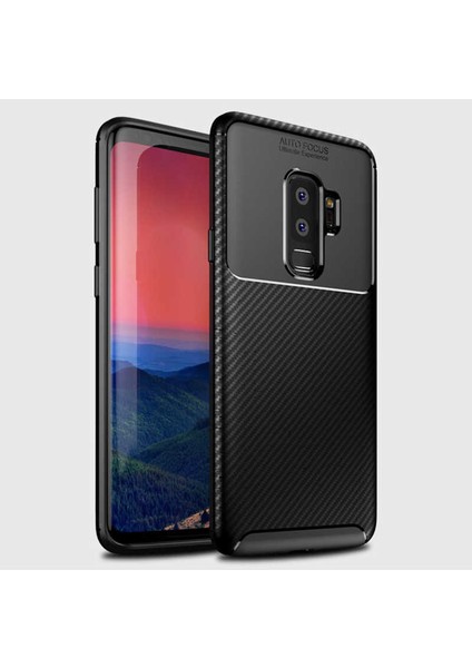 Samsung Galaxy S9 Plus Kılıf Kamera Çıkıntılı Karbon Fiber Dokulu Renk Atmaz Koruyucu Kapak (Negro) fiyatları