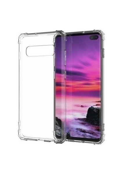 Samsung Galaxy S10 Kılıf AntiShock Köşe Korumalı Darbe Emici Crystal Berrak Şeffaf Sert Silikon