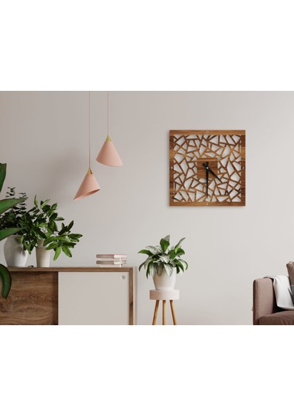 Gift Dekoratif 45CM Ahşap Duvar Saati-22