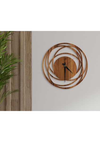 Gift Dekoratif 45CM Ahşap Duvar Saati-17