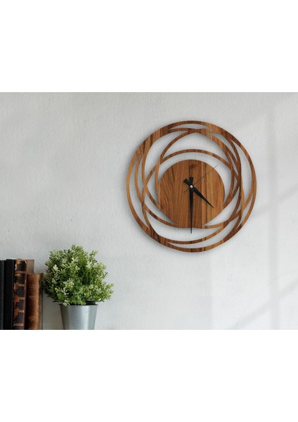Gift Dekoratif 45CM Ahşap Duvar Saati-17