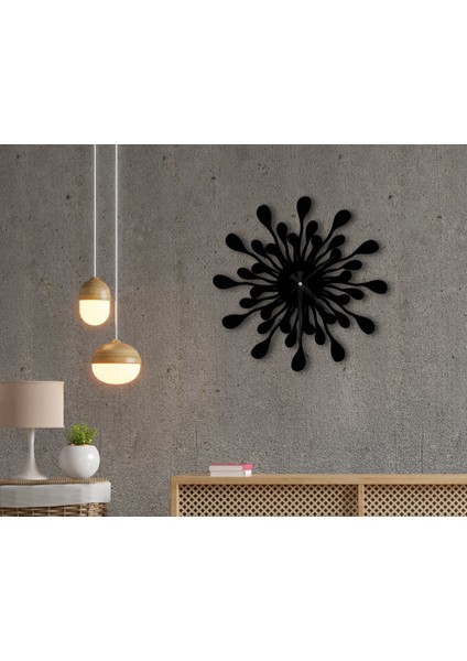 Gift Dekoratif 45CM Ahşap Duvar Saati-36