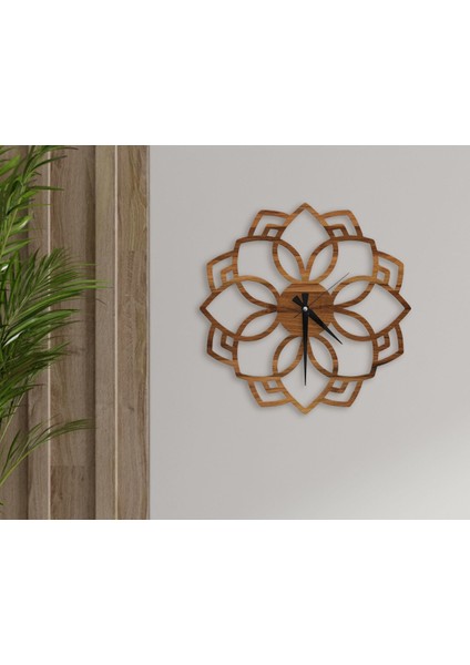 Gift Dekoratif 45CM Ahşap Duvar Saati-23