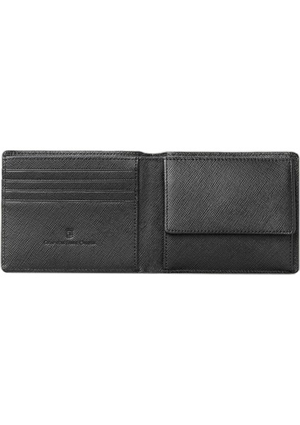 Graf Von Faber Castell Cüzdan Kapaklı Küçük Saffiano Siyah 118985