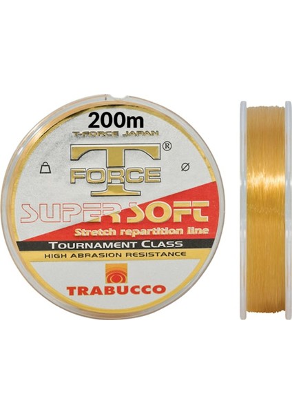 T-Force Tournament 200M Super Soft Misina Şeffaf Monofilament