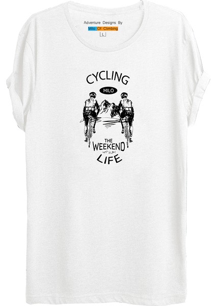Anvers Bisiklet Temalı Baskılı T-Shirt - W