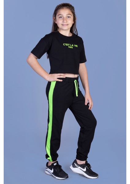 Kids Kız Çocuk Crop Model Eşofman Takımı