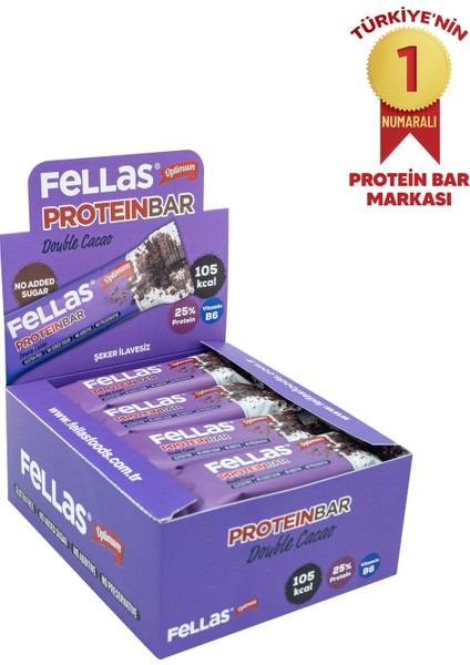 Protein Bar - Duble Kakaolu 32 gr x 12 Adet