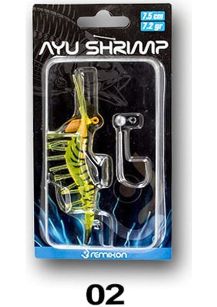 Ayu Shrimp Karides 7.5 cm 7.2 gr Silikon Yem fiyatları