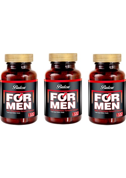 For Men Bitki Karışımı 634 Mg 3 x 120 Kapsül