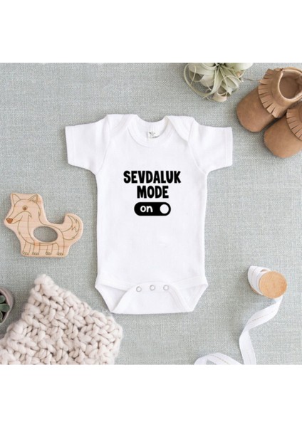Unisex Bebek Karadeniz Baskılı Beyaz Zıbın