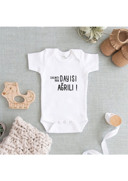 Beyaz Baskılı Zıbın