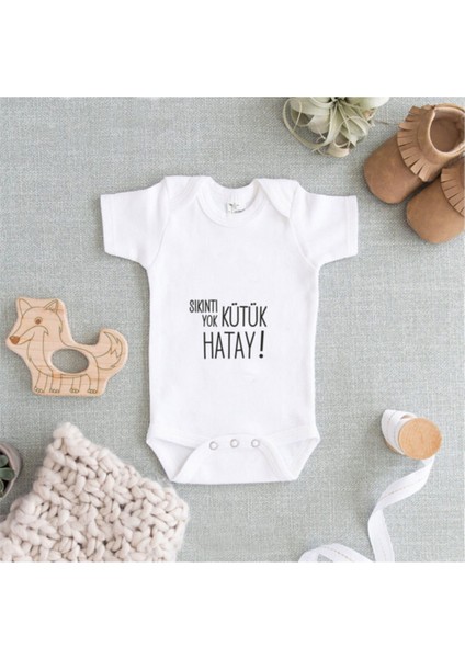 Sıkıntı Yok ! Beyaz Baskılı Zıbın