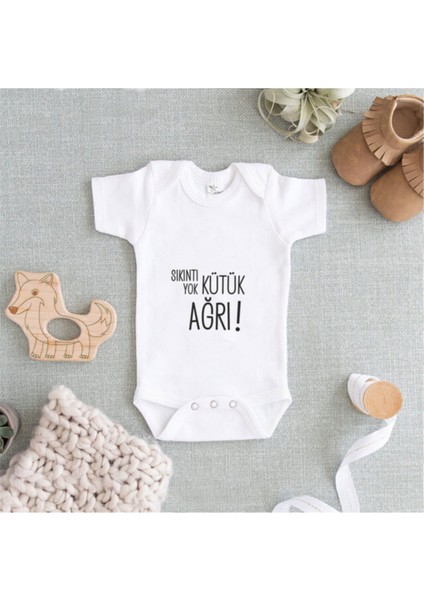 Sıkıntı Yok ! Beyaz Baskılı Zıbın