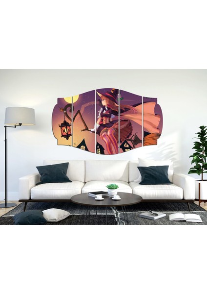 Anime Cadı Süpürge Kız Mdf TABLO-0103 (Model C) fiyatları