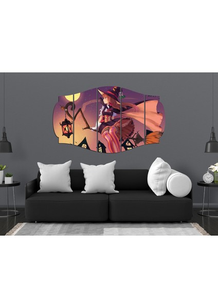 Anime Cadı Süpürge Kız Mdf TABLO-0103 (Model C) modelleri