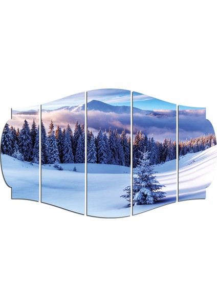 Kar Kış Ağaçlık Mdf TABLO-0681 (Model C)