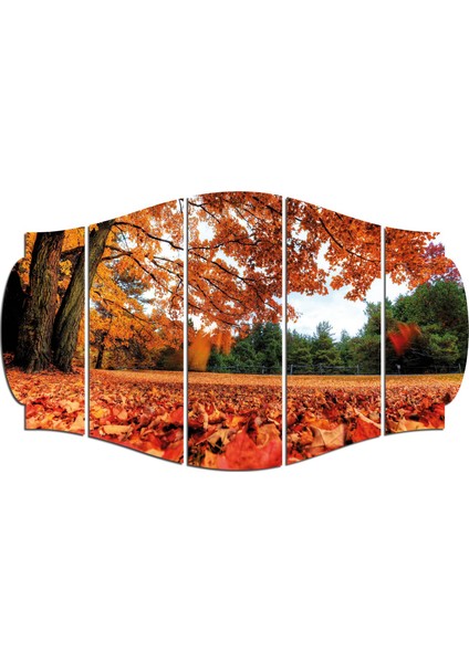 Sonbahar Ağaçlar Yapraklar Mdf TABLO-0653 (Model C)