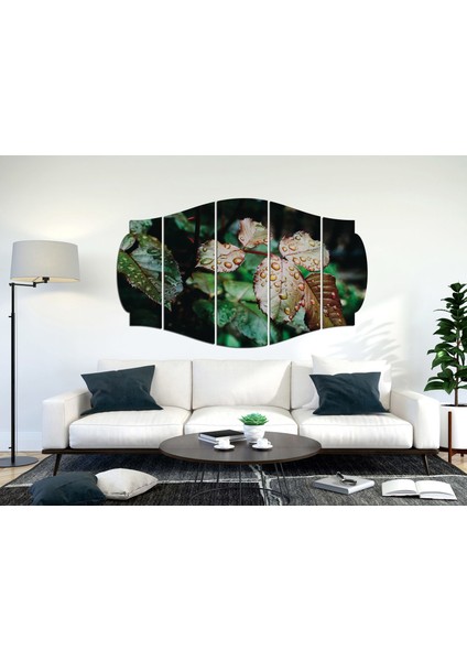 Su Damlası Yapraklar Mdf TABLO-0722 (Model C) fiyatları