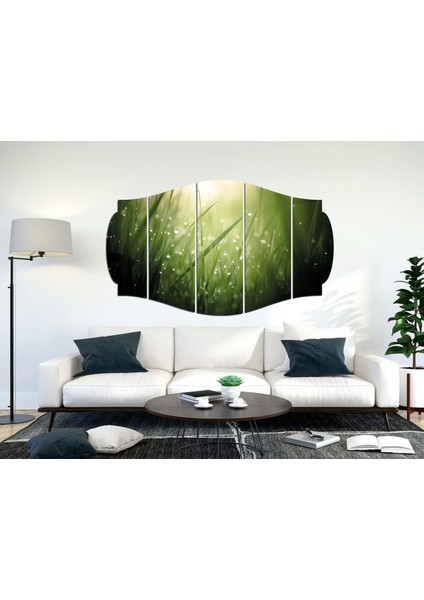 Su Damlası Çimen Yeşil Mdf TABLO-0715 (Model C) fiyatları