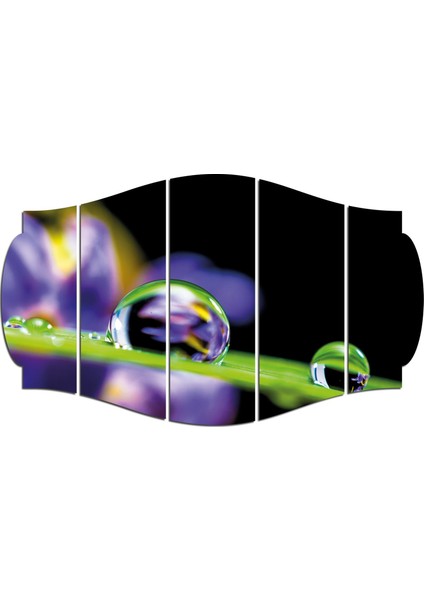 Su Damlası Çiçek Mdf TABLO-0714 (Model C)