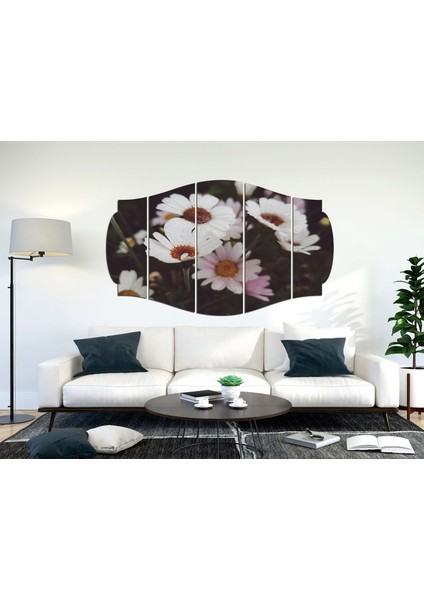 Beyaz Papatya Mdf TABLO-0828 (Model C)