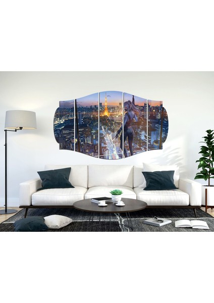 Anime Şehir Mdf TABLO-1565 (Model C)