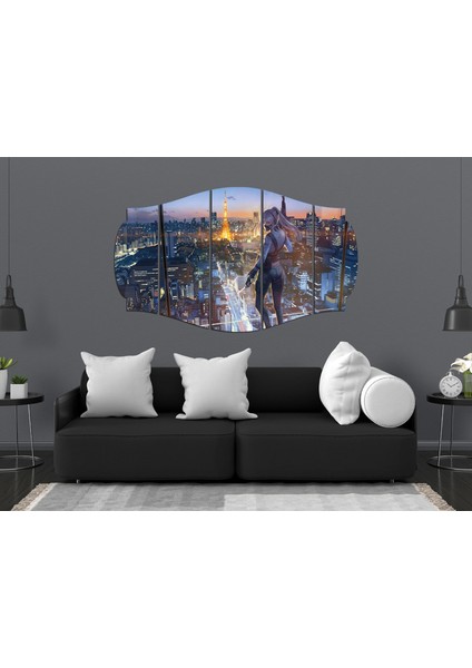 Anime Şehir Mdf TABLO-1565 (Model C)
