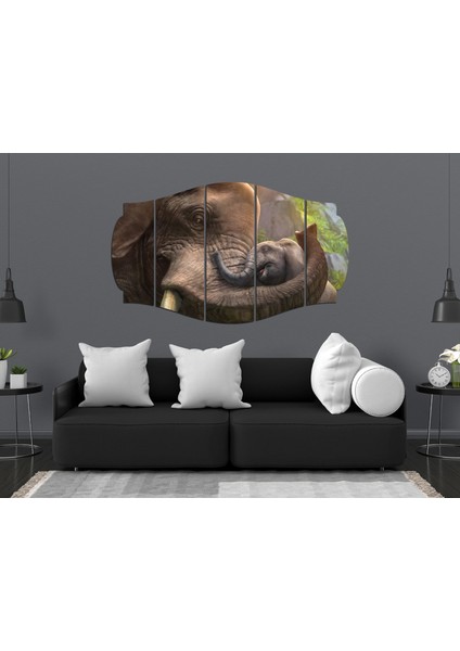 Fil ve Yavrusu Mdf TABLO-2712 (Model C) modelleri