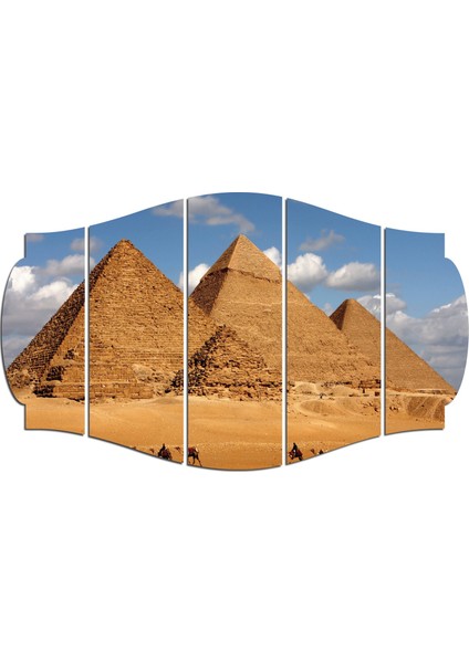 Mısır Piramitleri Mdf TABLO-3459 (Model C)