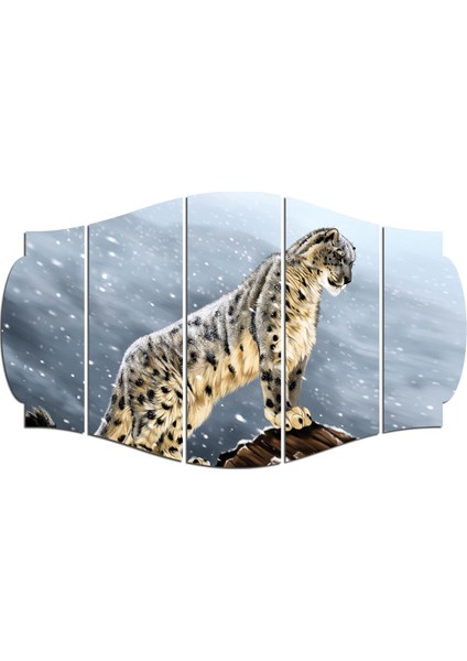 Beyaz Leopar Mdf TABLO-3491 (Model C)