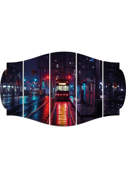 Gece Şehir Ray Mdf TABLO-3497 (Model C)