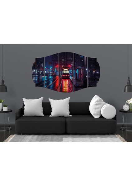 Gece Şehir Ray Mdf TABLO-3497 (Model C)