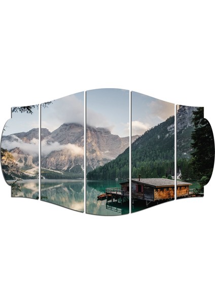Göl Evi Kış Mdf TABLO-3414 (Model C)