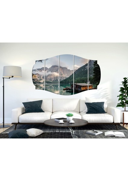 Göl Evi Kış Mdf TABLO-3414 (Model C) fiyatları