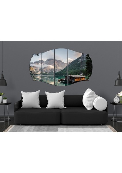 Göl Evi Kış Mdf TABLO-3414 (Model C) modelleri