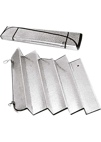 Araba Ön Cam Güneşlik Oto Ön Cam Folyolu Katlanabilir Güneşten Koruyucu Perde Güneşlik 130 x 60 cm